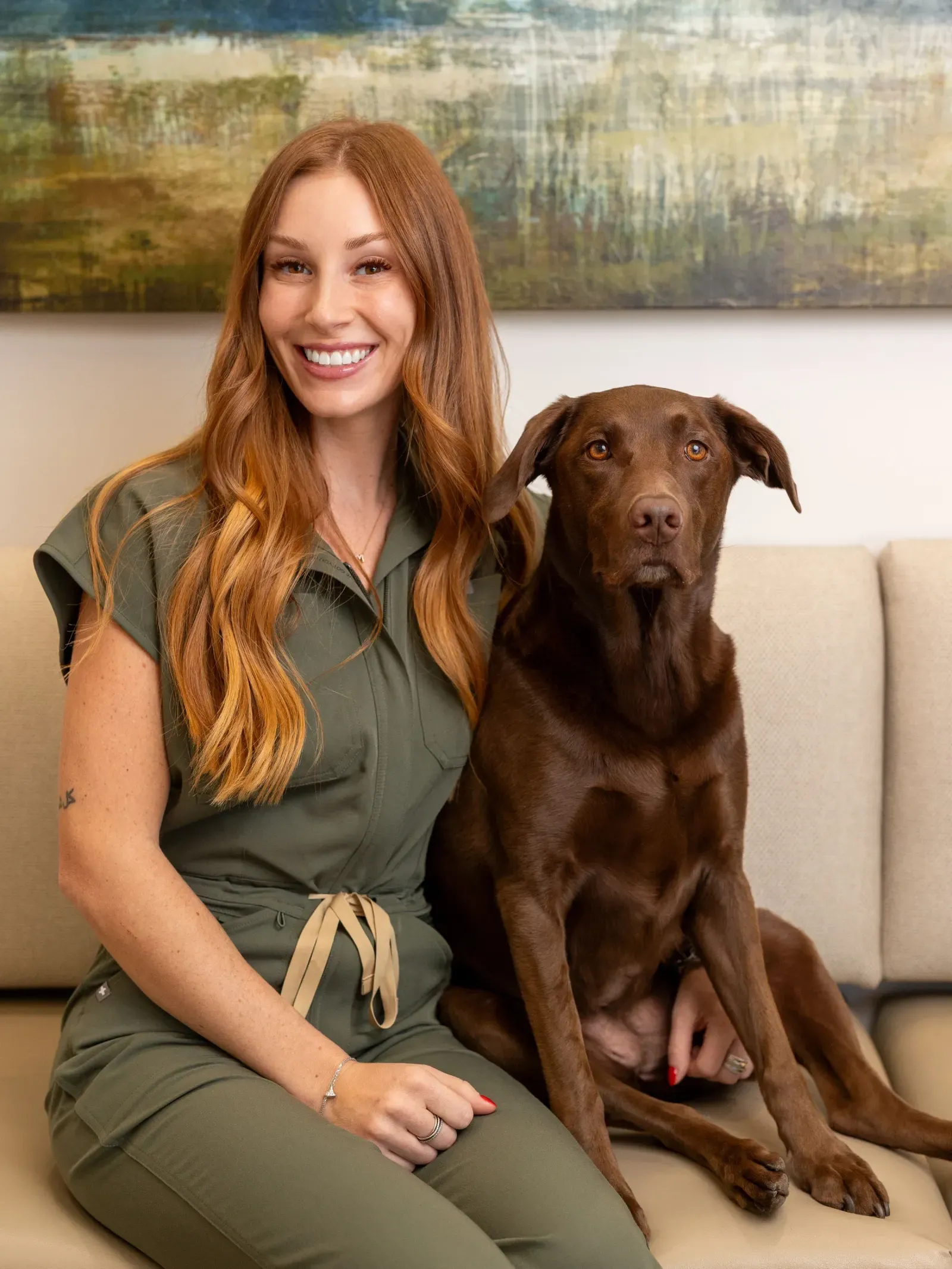 Dr. Kapers with a Refined Smiles team member smiling together